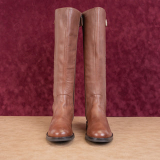 Cole Haan Women Idah Brown Leather Knee Boots sz 6.5