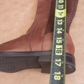 Cole Haan Women Idah Brown Leather Knee Boots sz 6.5