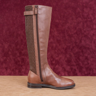 Cole Haan Women Idah Brown Leather Knee Boots sz 6.5