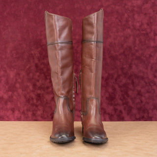 Sam Edelman Wmn Drina Brown Leather Fashion Equestrian Riding Knee Boots sz 6.5