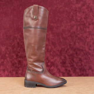 Sam Edelman Wmn Drina Brown Leather Fashion Equestrian Riding Knee Boots sz 6.5