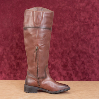 Sam Edelman Wmn Drina Brown Leather Fashion Equestrian Riding Knee Boots sz 6.5