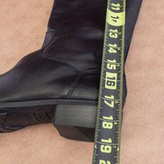 Sam Edelman Women Penny Riding Equestrian Tall Black Leather Boots size 8.5