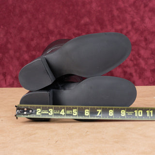 Steve Madden Women Nohanna Wide Calf Black Fashion Zip Leather Knee Boots Sz 7