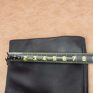 Steve Madden Women Nohanna Wide Calf Black Fashion Zip Leather Knee Boots Sz 7