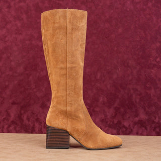 Blondo Women Tessa Tan Suede Waterproof Riding Knee High Boots sz 5.5