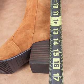 Blondo Women Tessa Tan Suede Waterproof Riding Knee High Boots sz 5.5