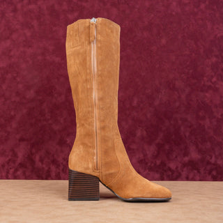 Blondo Women Tessa Tan Suede Waterproof Riding Knee High Boots sz 5.5