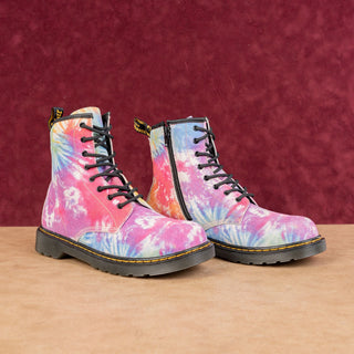 Dr Martens Unisex 1460 Y Multicolored Suede 8-Eyelet Lace-up Combat Boots M6 W7