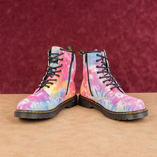 Dr Martens Unisex 1460 Y Multicolored Suede 8-Eyelet Lace-up Combat Boots M6 W7