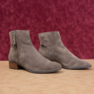 Naturalizer Women Henry Brown Suede Zip Dress Office Ankle Boots Sz 8.5