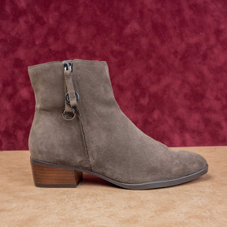 Naturalizer Women Henry Brown Suede Zip Dress Office Ankle Boots Sz 8.5