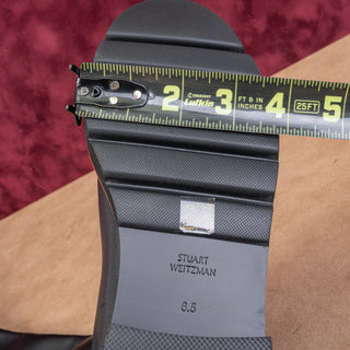 Stuart Weitzman Women Adrina Black Leather Stretch Lug OTK Fashion Boots sz 6.5