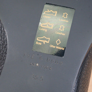 rag&bone Women Rover Chelsea Black Leather Western Ankle Boots sz 6US EUR36.5