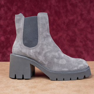 Pedro Garcia Women Zisca Fashion Grey Suede Chelsea Platform Boots 8US EUR 38.5