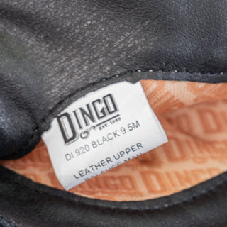 Dingo Women Out West Black Suede Slip-on Cowboy Western Knee Boots sz 9.5