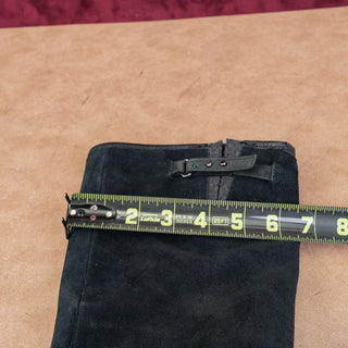 UGG Women Lesley Black Waterproof Suede Wedge Knee Boots sz 6