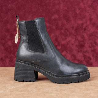 Sofft Women Jordie Black Leather Heel Waterproof Chelsea Ankle Boots sz 7.5