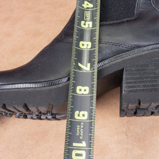 Sofft Women Jordie Black Leather Heel Waterproof Chelsea Ankle Boots sz 7.5