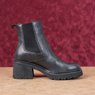 Sofft Women Jordie Black Leather Heel Waterproof Chelsea Ankle Boots sz 7.5