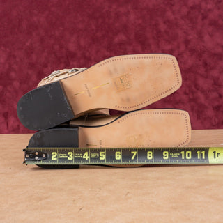 Dolce Vita Women Evi Tan Leather Moto Biker Metal Harness Boots sz 8.5