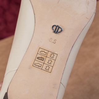 Paige Women Adelyn Kitten Western Bone Leather Heel Ankle Boots sz 8.5