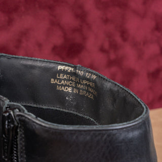 David Tate Women Lago Wide Width Black Leather Ankle Dress Boots Size 12