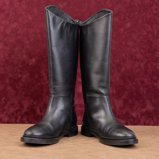 Steve Madden Women Gaige Black Leather Riding Equestrian Knee Boots sz 7