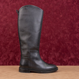 Steve Madden Women Gaige Black Leather Riding Equestrian Knee Boots sz 7