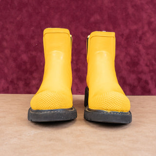 Ilse Jacobson Women Rub 47 Yellow Short Rain Wellies Rubber Boots 8US EUR38