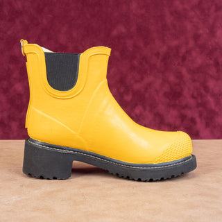 Ilse Jacobson Women Rub 47 Yellow Short Rain Wellies Rubber Boots 8US EUR38