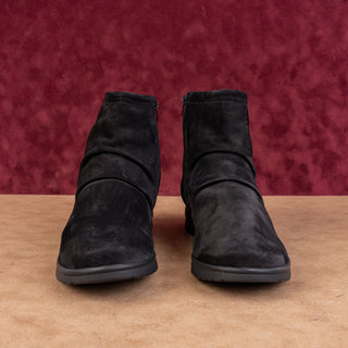 Mephisto Women Rezia Slouch Soft Black Leather Zip Ankle Boots size 10