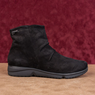 Mephisto Women Rezia Slouch Soft Black Leather Zip Ankle Boots size 10