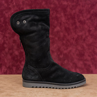Aquatalia Women Perdi Plush Lining Waterproof Black Suede Fashion Boots sz 8.5
