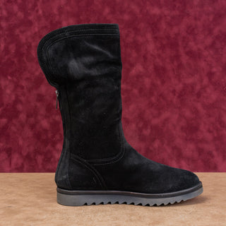 Aquatalia Women Perdi Plush Lining Waterproof Black Suede Fashion Boots sz 8.5
