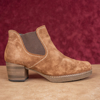 Gabor Women Lilia Brown Suede Slip-on Chelsea Western Boots size 6M