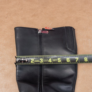 Blondo Women Waterproof Black Leather Comfortable Lug Riding Knee Boots sz 8