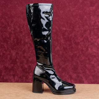 Steve Madden Wmn Object Faux Leather Festival Square Toe Fashion Party Boots 11