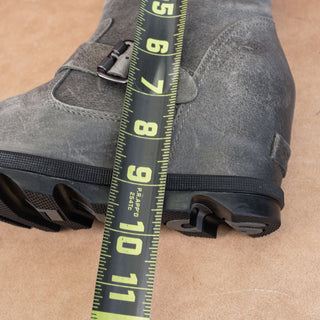 Sorel Wmn Joan Of Artic Wedge II Zip Grey Moto Biker Zip Lug Ankle Boots sz 7.5