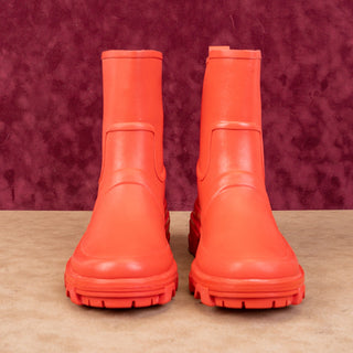 rag&bone Women Shiloh Orange Waterproof Wellies Rubber Rain Boots 5-5.5US EUR 36