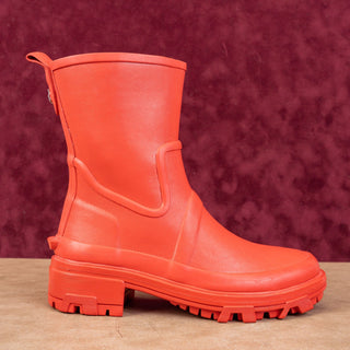 rag&bone Women Shiloh Orange Waterproof Wellies Rubber Rain Boots 5-5.5US EUR 36