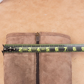UGG Women Knightsbridge Taupe Suede Sheepskin Lined Tall Knee Boots sz 7