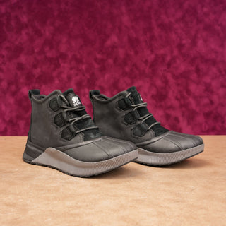 Sorel Out N About Boots Womens 6 Festival Outdoor Black Grey Waterproof