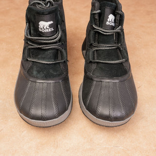 Sorel Out N About Boots Womens 6 Festival Outdoor Black Grey Waterproof