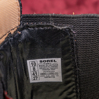 Sorel Women Brex Waterproof Tan Leather Slip-on Chelsea Ankle Boots sz 10