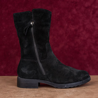 Sofft Women Betty Black Suede Leather Festival Party Mid calf Boots sz 6.5