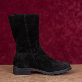 Sofft Women Betty Black Suede Leather Festival Party Mid calf Boots sz 6.5