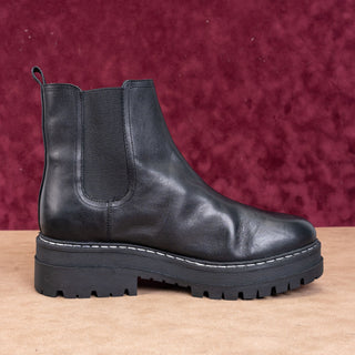 Marc Fisher Women Padmia Chunky Platform Festival Black Chelsea Boots Sz 10