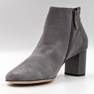 Cole Haan Women Nella Grey Suede Office Dress Ankle Boots Size 9