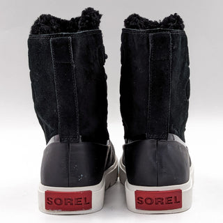 Sorel Women Joan Of Artic Next Lite Shearling Lined Black Winter Boots size 9.5